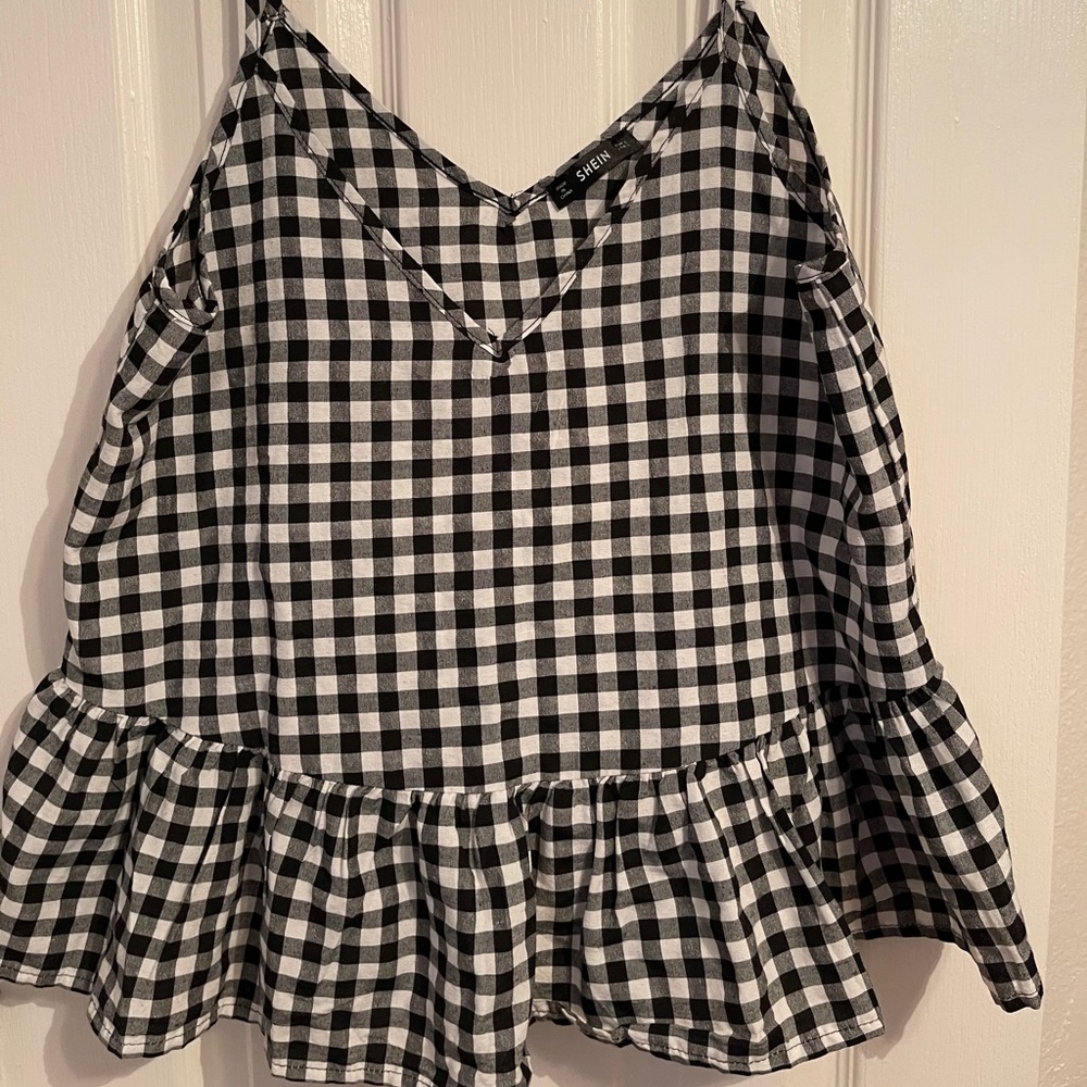 Checkered blouse